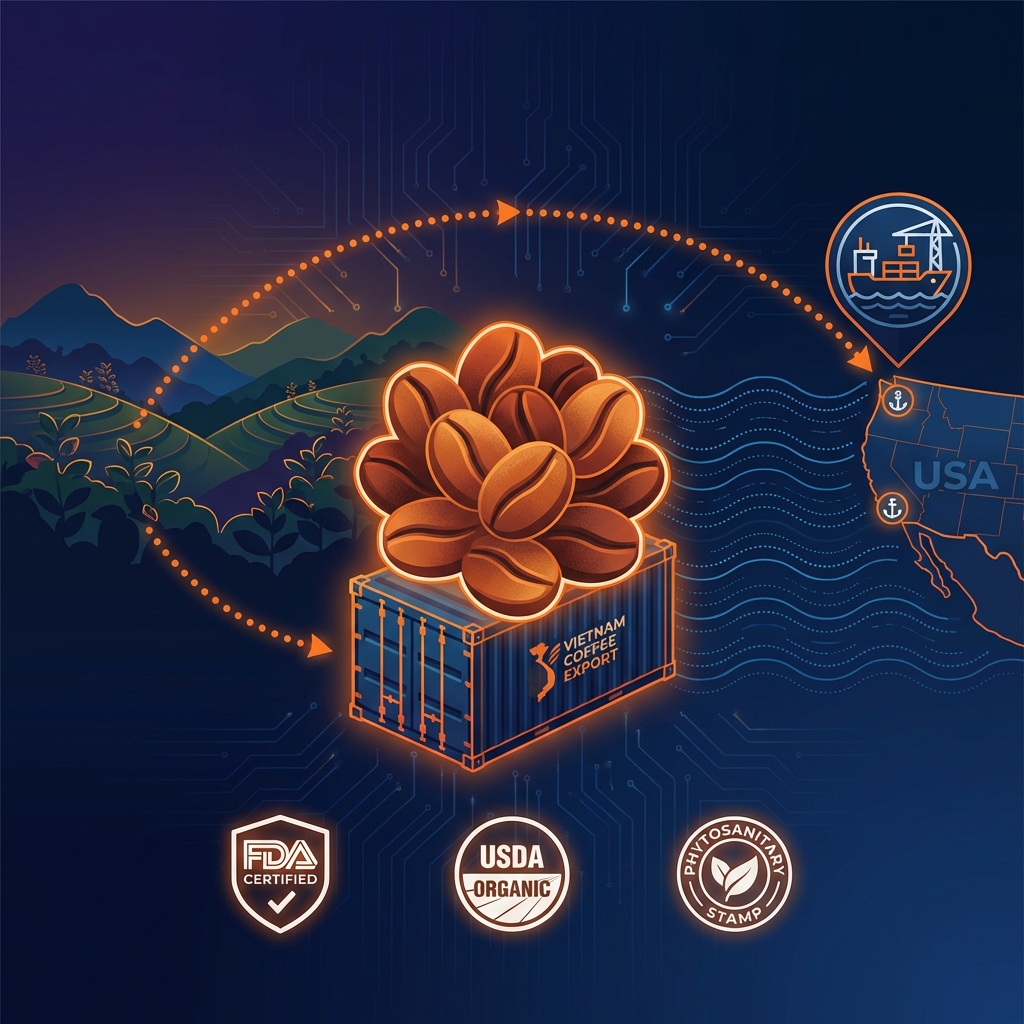 Hướng dẫn xuất khẩu cà phê sang Mỹ cho doanh nghiệp nhỏ