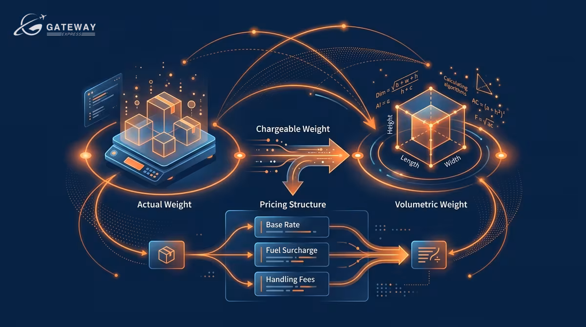 Cách tính cước vận chuyển quốc tế: trọng lượng thực vs volumetric