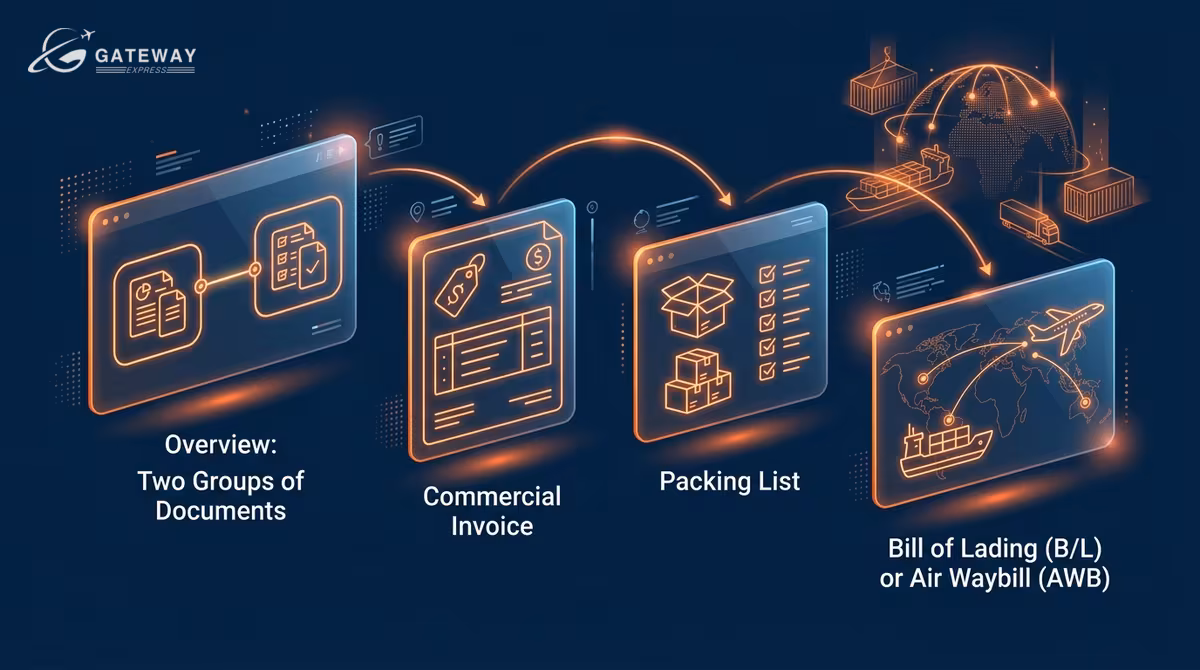 Chứng từ gửi hàng quốc tế: checklist đầy đủ cho SME