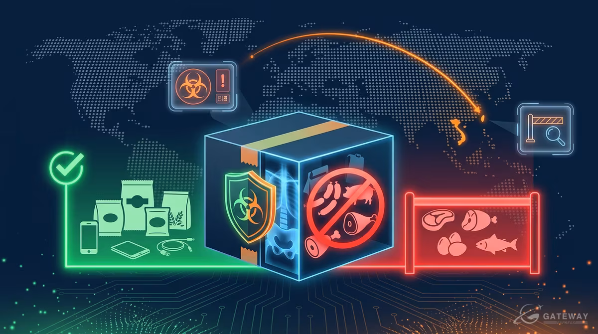 Hàng cấm gửi đi Đài Loan 2026: danh sách theo BAPHIQ và hải quan Đài Loan