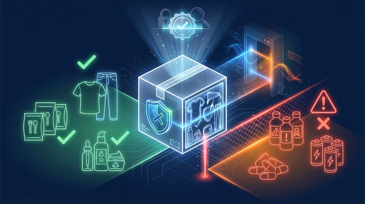 Hàng cấm gửi đi Mỹ 2026 — Danh sách đầy đủ theo quy định FDA & CBP