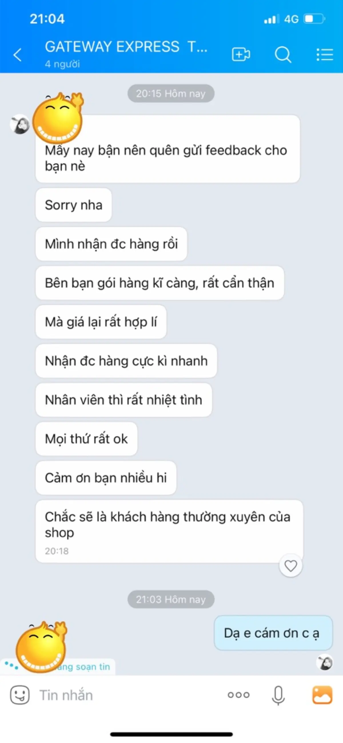 Phản hồi khách hàng 5