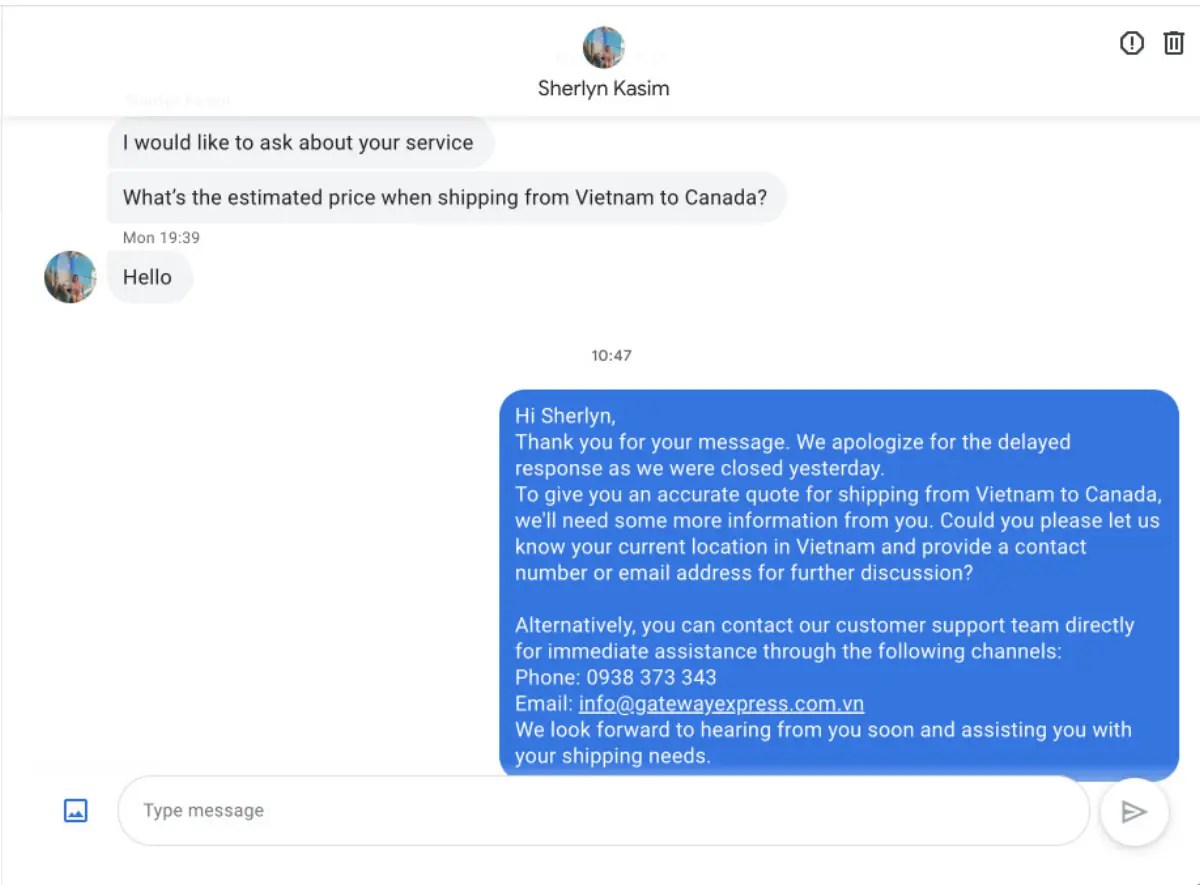 Phản hồi khách hàng 87